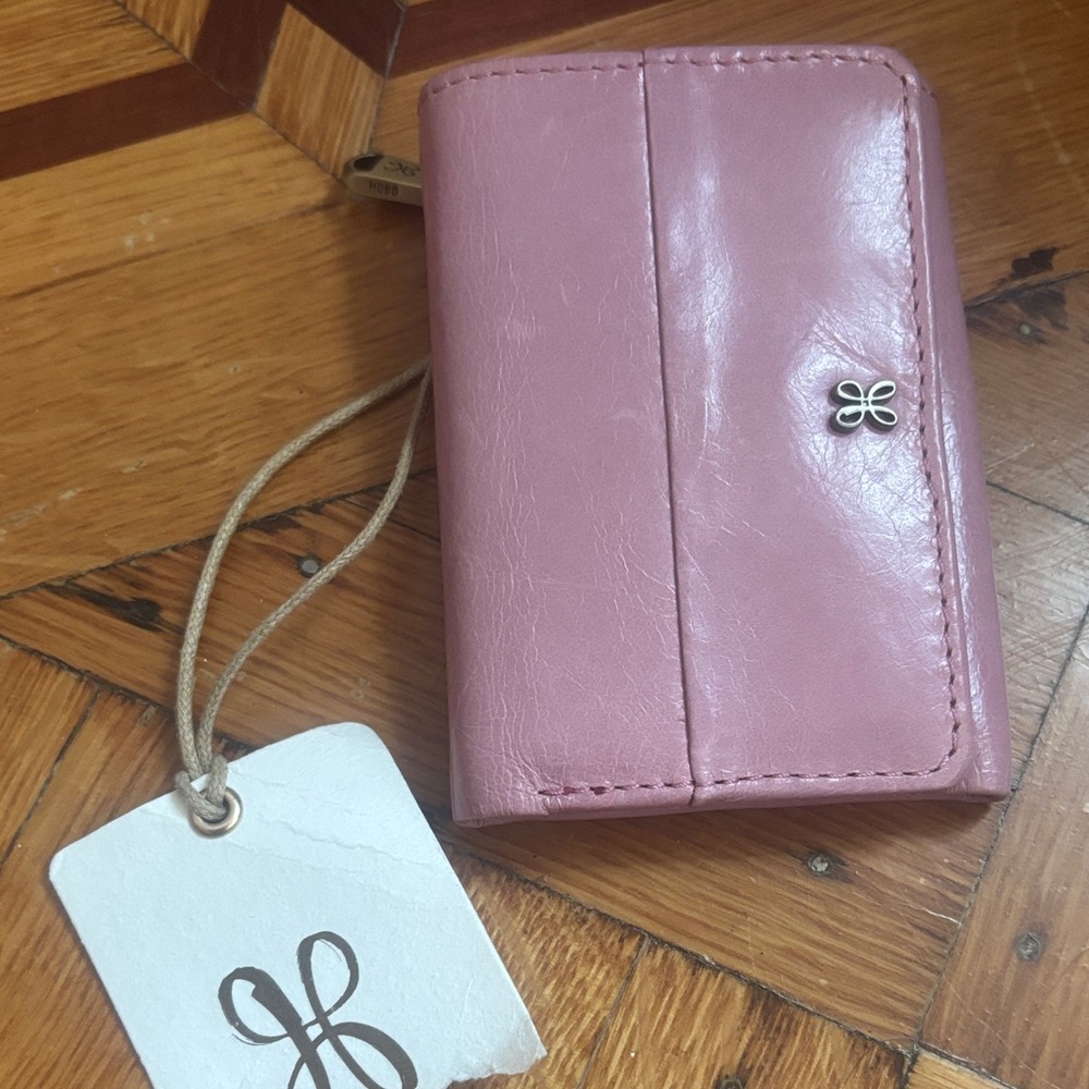 Hobo Pink Wallet with Silver Accent